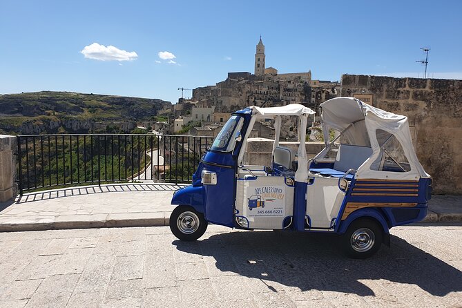 Ape Calessino Tour Matera Lungo - Pre-Recorded Audio in English, French, or Spanish