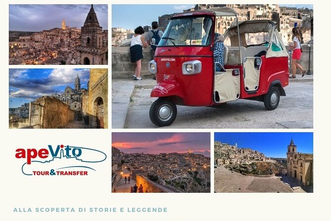 Ape tour Matera - Guided tour in ape calessino - Crossing the Sassi di Matera: the real orientation moment