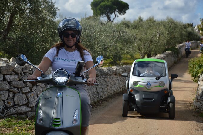 Audio Tour Alberobello with Bee Calessino/ e-Vespa /Fiat Mickey Mouse - Ape Calessino or Fiat Mouse: Why the ride matters
