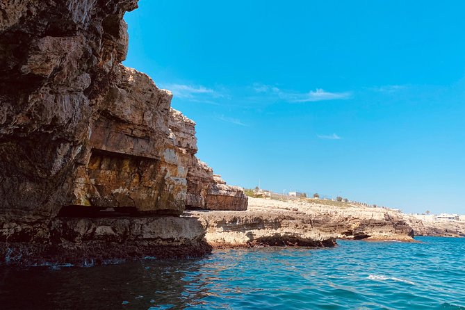 Boat tour of the Polignano a Mare caves with aperitif - Aperitif, bathroom stop, and the swimming reality