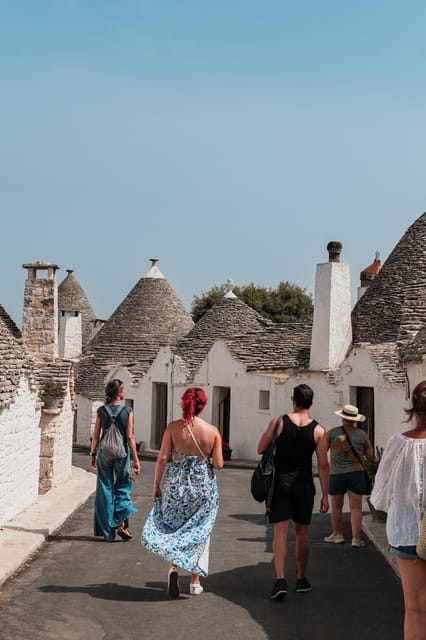 From Bari: Full-day tour to Polignano and Alberobello - Polignano a Mare with Pugliamare: boat, street food, or tuk tuk