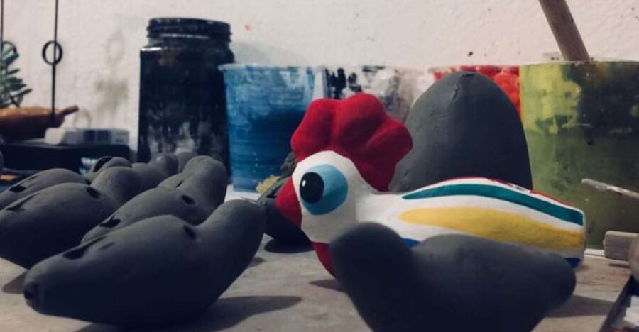 Matera: Handmade Clay Bird Workshop - Meeting at Martulli Viaggi and getting set up fast