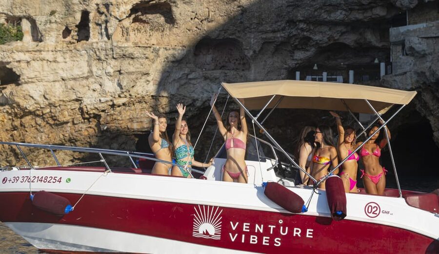 Monopoli: Private Boat Tour with Aperitif and Champagne - Grotta Palazzese: the photo stop that earns its reputation