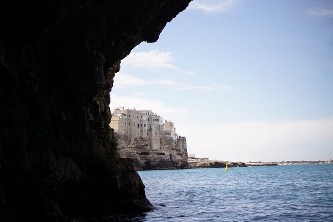 Monopoli Shared tour by Gozzo boat to the Polignano caves - Grotta Palazzese: The Restaurant Cave on Your Route