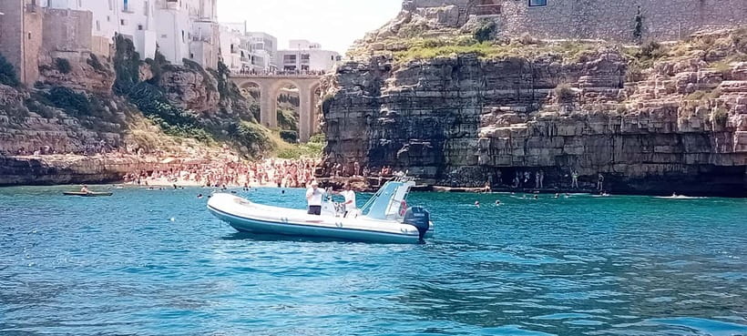 Polignano a Mare: Boat Tour in the Caves with Aperitif - Stop-by-stop: Grottos and landmarks on the way to Polignano