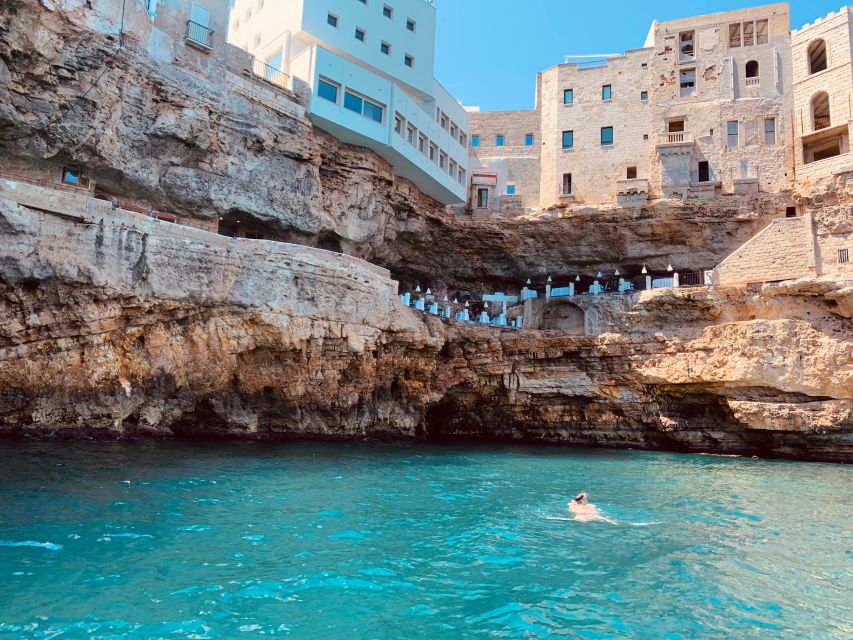Polignano a Mare: Cave Boat Tour with Aperitif - Swim stops: ladders, floats, and how to stay comfortable