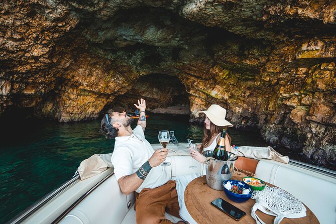 Polignano a Mare: Private Boat Tour with Champagne - 2 hours - Grotta Azzurra: stunning from the water (but you won’t go inside)