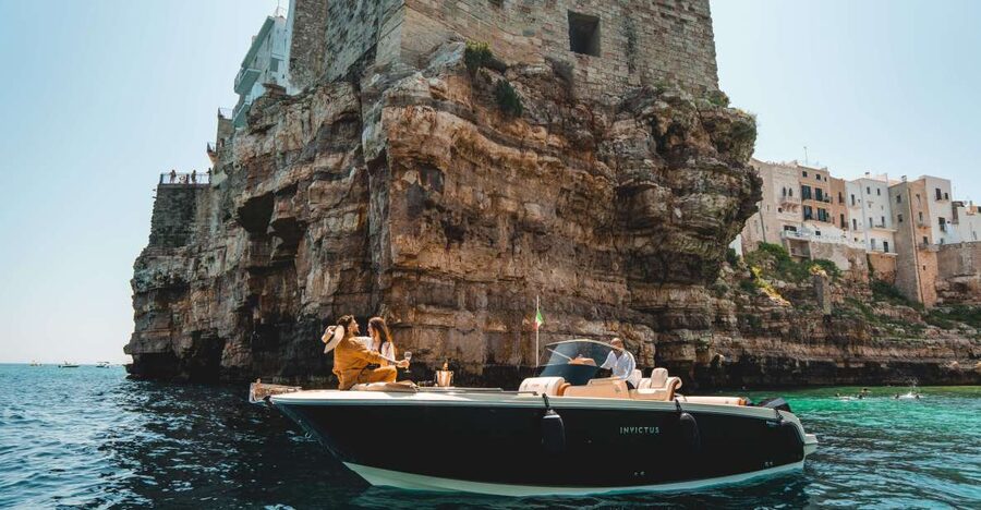 Polignano a Mare: Private Cruise with Champagne - Grotta Azzurra, Rondinelle, and Ardito: caves in stages with champagne timing