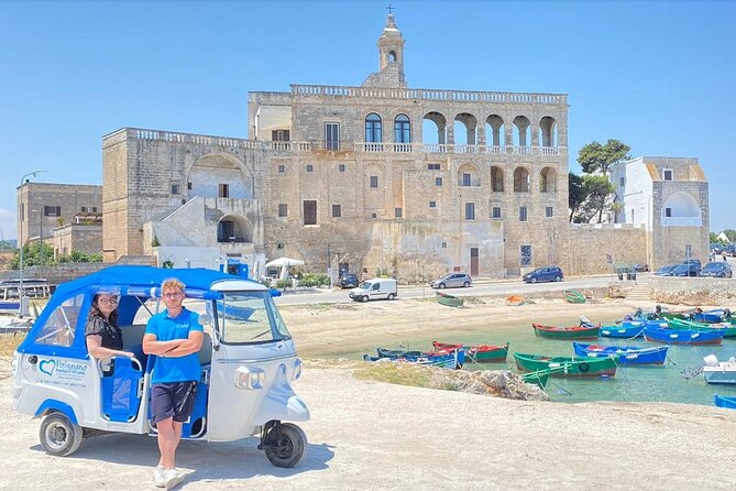 Polignano a Mare: Vintage Private Tour in TukTuk - Abbazia di San Vito: abbey views and the coastal port story