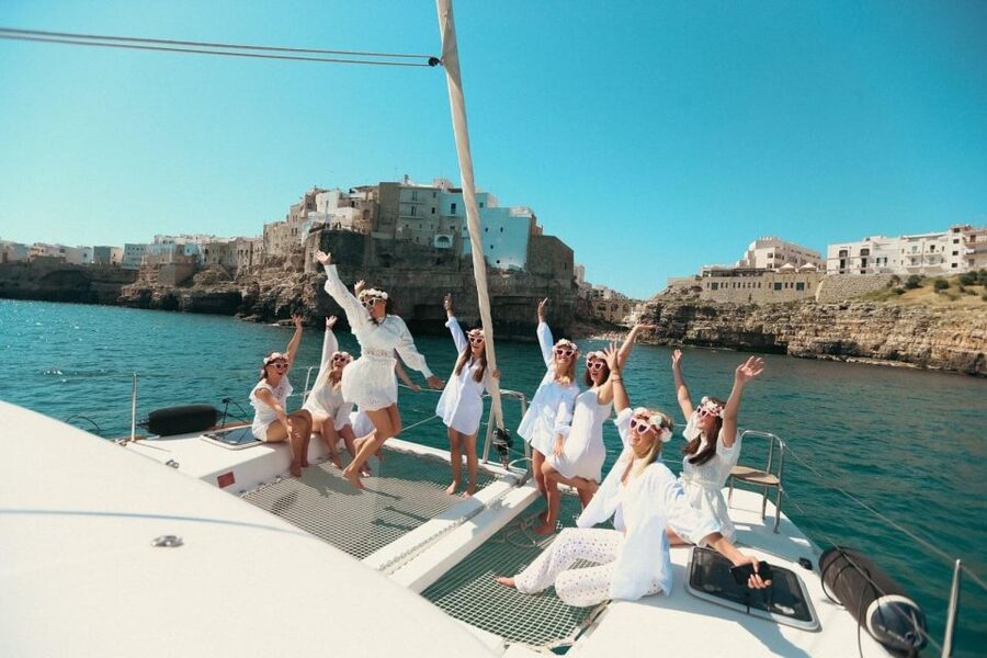 Polignano: Catamaran Cruise with Aperitif and Food - Polignano coast, but from the water: why this cruise works
