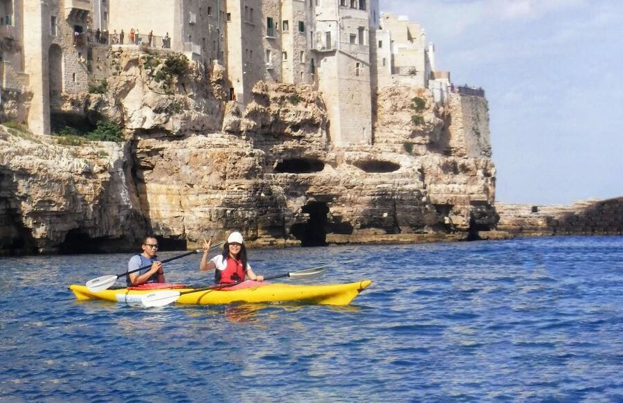 Polignano kayak tour + swimming stop in cave - What you get, in plain terms