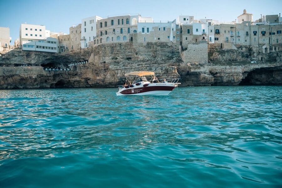Polignano Sea Caves: Boat Tour with Snorkeling & Aperitif - Grotta Palazzese aperitif: the most memorable pause