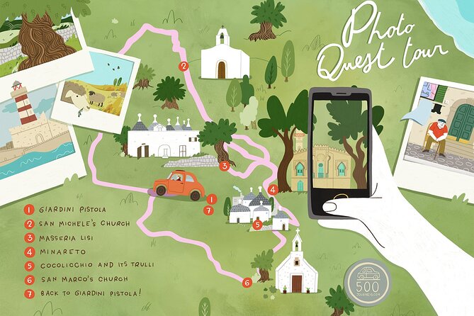 Puglia on a vintage Fiat 500 : Photo Quest Tour - Pettolecchia Fortress: from farm warning to seaside memory
