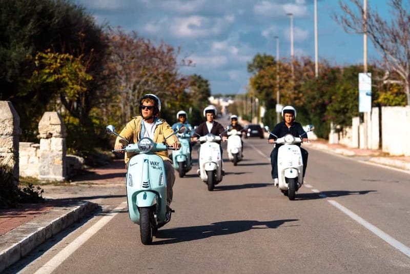 Vespa scenic tour: Trulli and Countryside with tastings in Itria Valley - Starting in Polignano a Mare: cliff views and your first break